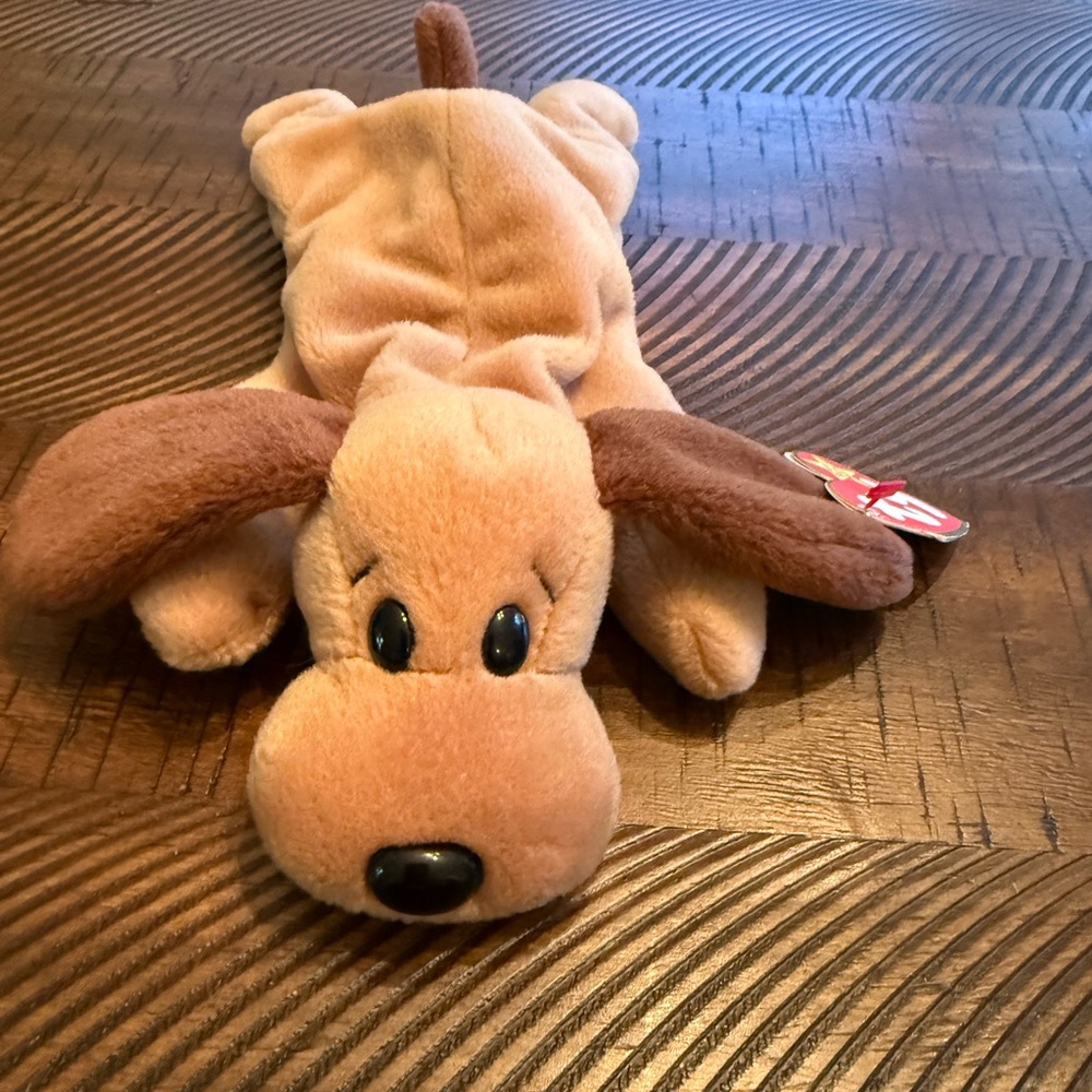 Ty Plush Tan Dog Toy - Bones